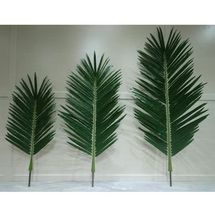 Uv Resistant 2.6m Height Outdoor Artificial Palm Tree Leaves,Artificial