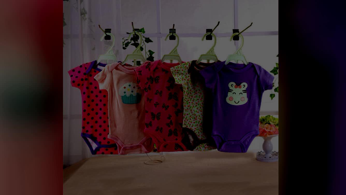 Short Sleeve Babies Clothes Packs Baby Clothes Romper 5 Pack Baby