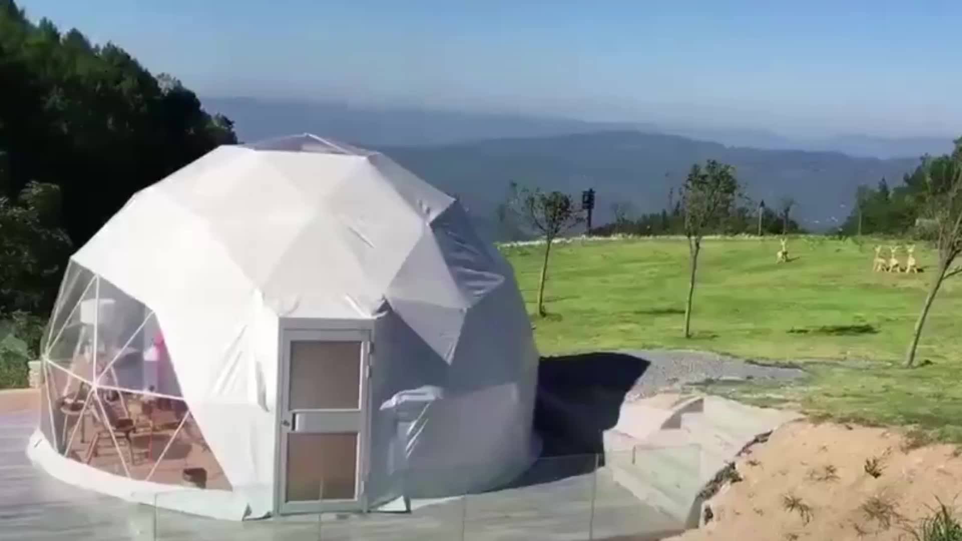 Fiberglass dome house
