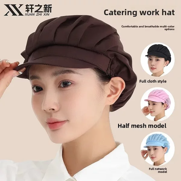 Xuan Zhixin Food Factory Workshop Work Cap Kitchen Chef Cap Children Catering Restaurant Attendant Hair Falls Dust-proof