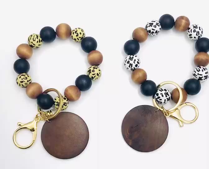 Acrylic Blank Disc Keychain Customized Tassel Monogram Keychain Diy