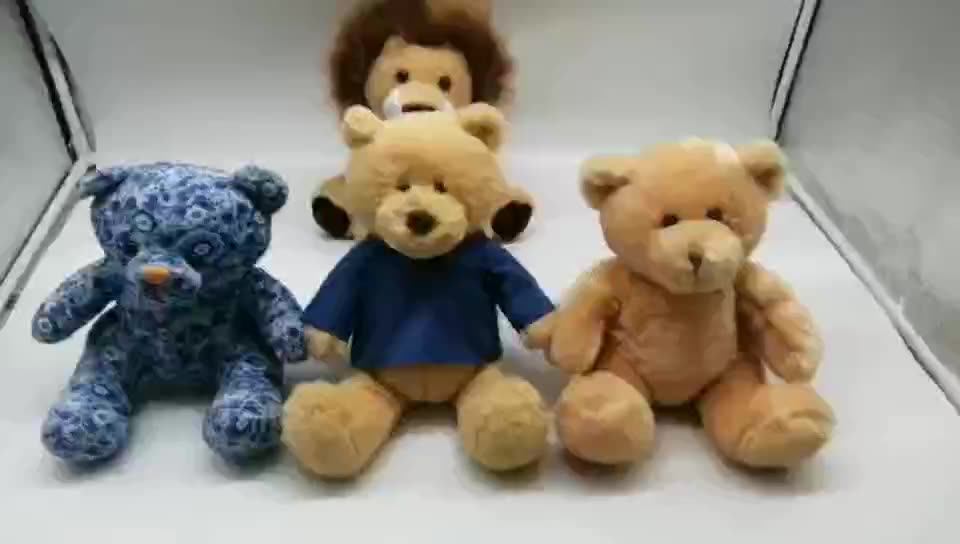 Custom Different Style Stuffed Animal Sublimation Teddy Bear Plush Toys