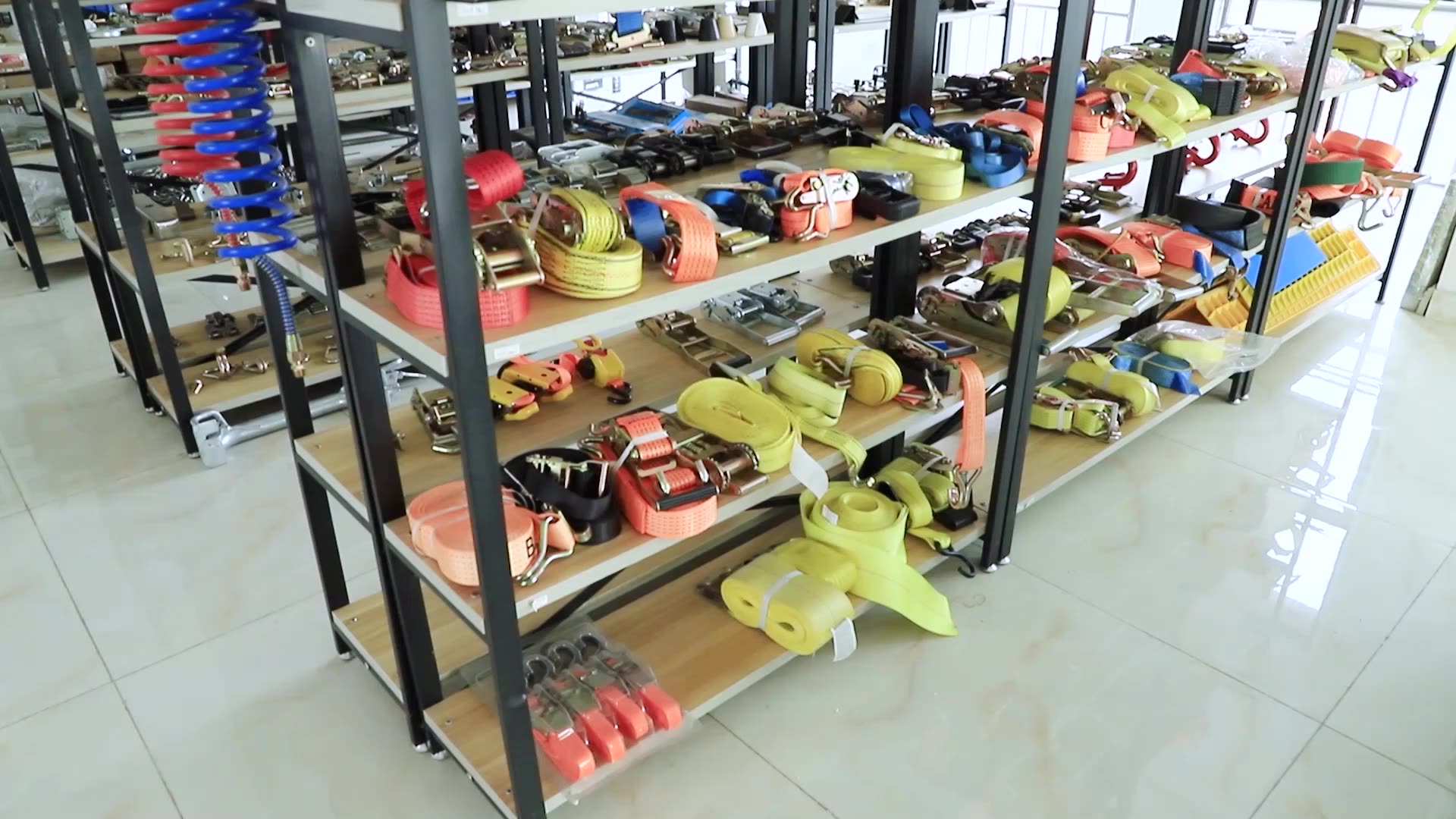 Pull Down Ratchet Buckle Tie Down 50mm Ergo Ratchet Strap With Double J