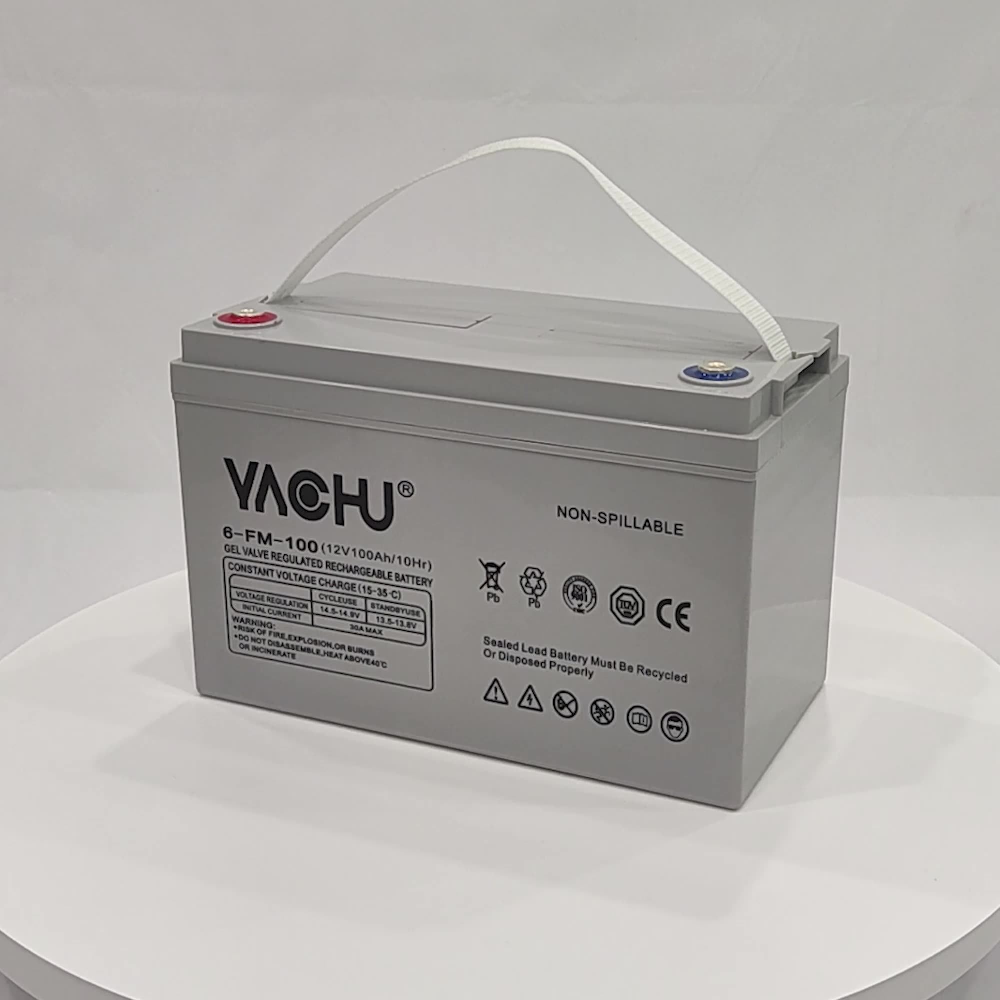 12v100ah Made In China Superior Quality Lead Plate Acid Battery