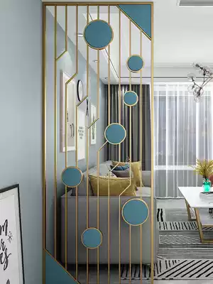 Big dipper small apartment partition metal screen Light luxury home barrier seat screen dining living room net red entrance decoration