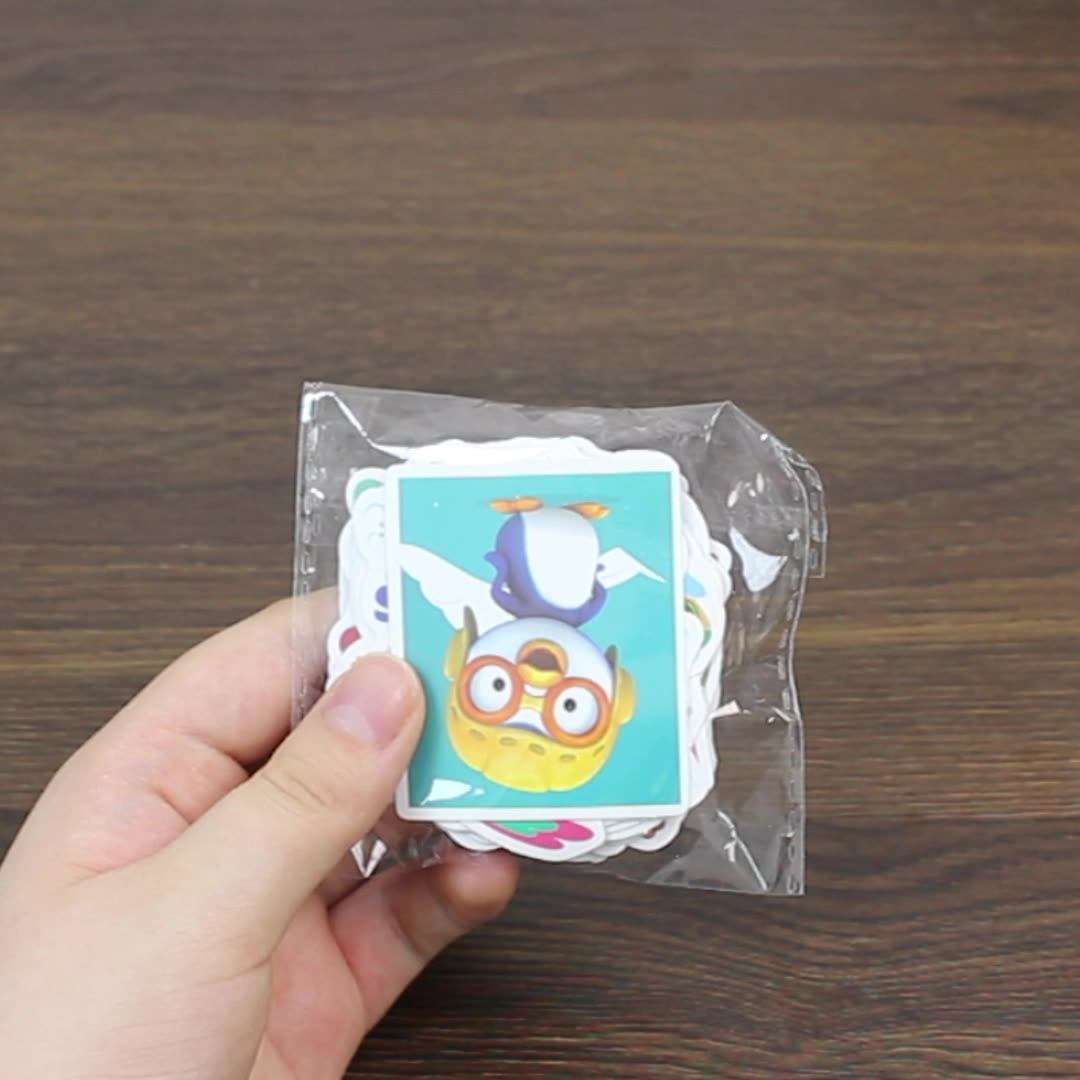 50pcs Factory HD-Printed Vinyl Exquisite Cute Pororo Cartoon