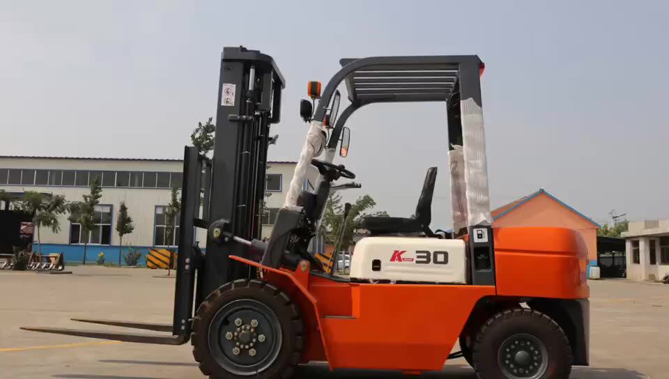 Automatic Forklift 3 Ton Hydraulic 3 3.5ton Diesel Fork Lift Truck
