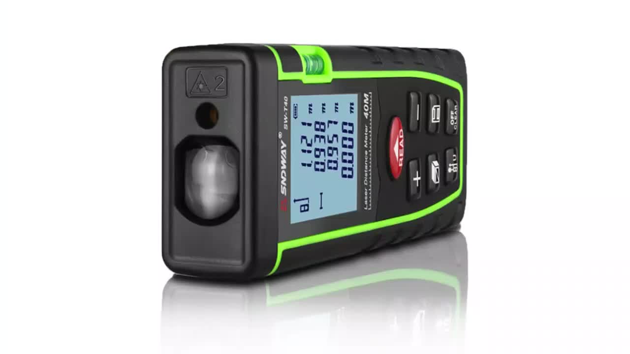 Sndway 40m Laser Distance Meter Precision Distance Meter Measuring Tool
