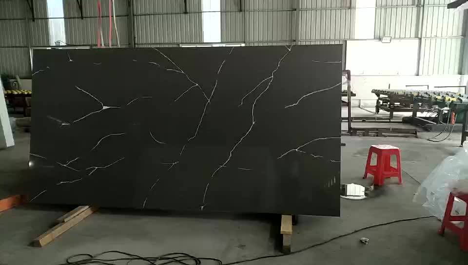 Sh7221 Calacatta White Veins Grey Quartz Stone Slab White Vein Gray