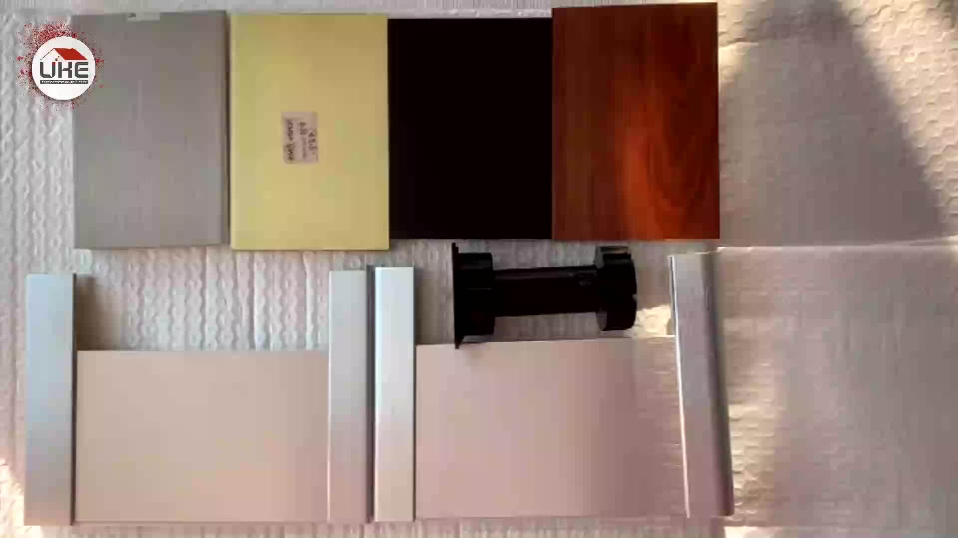 90 Degree Plastic Plinth Baseboard Corner Joint Aluminum Foil Brushed Silver Kitchen