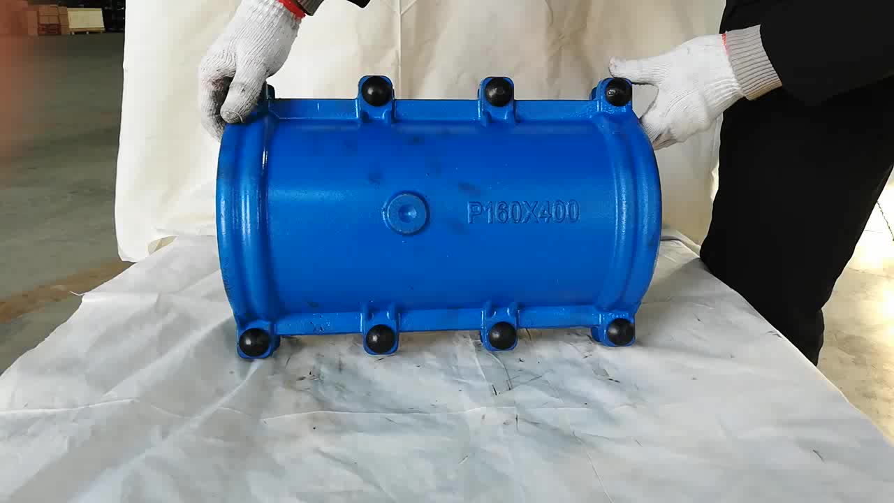 High Pressure Cast Iron Pipe Repair Coupling Clamp Sleeves Section