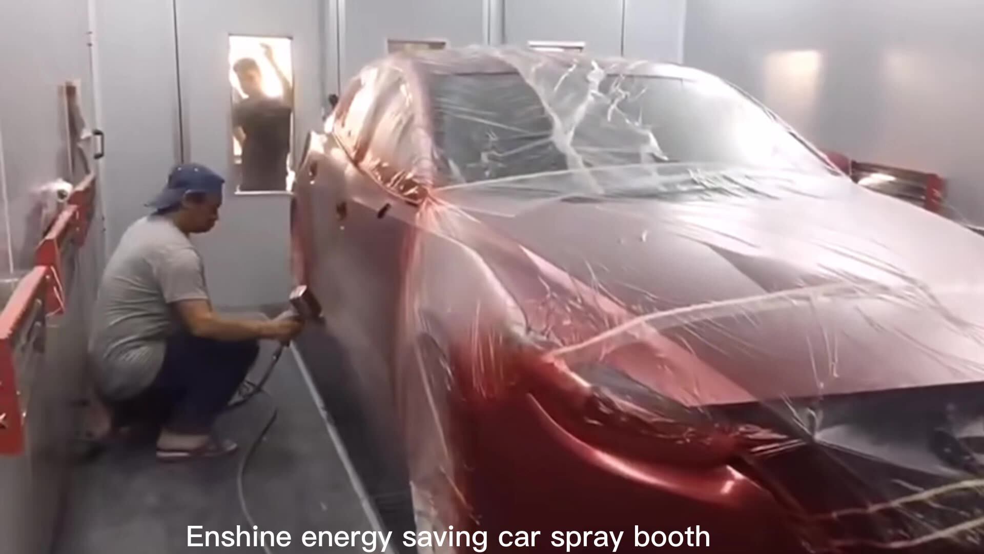 Standard Size Electric Small Car Spray Paint Booth Price Garage Paint