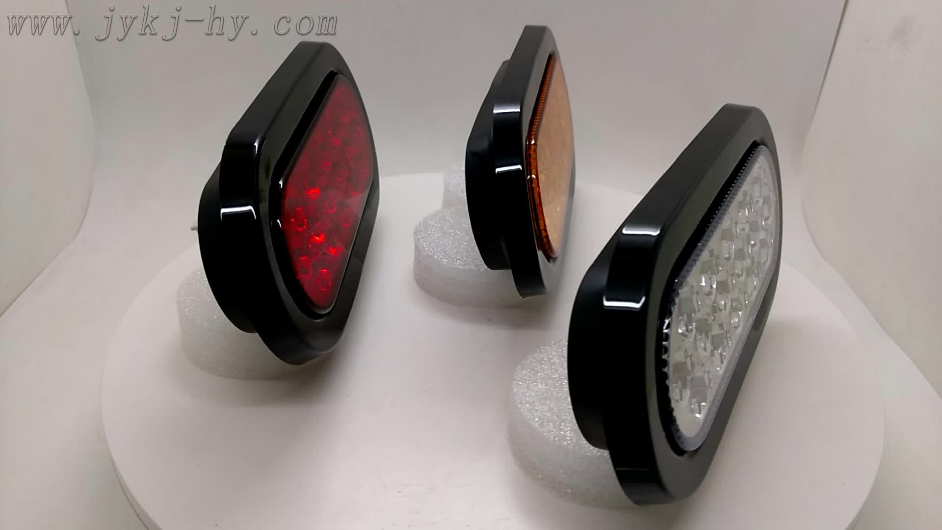 12v 24v 6 Inch Quot Oval Stop Turn Led Tail Lights Strobe Flashing Warning Lights For Truck