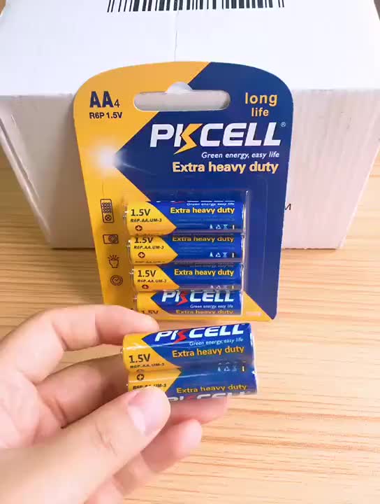 Pkcell R6p 1.5v Aa Um3 Battery Super Heavy Duty Batteries Pencil