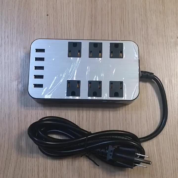 Multi Function Electrical Wall Mounted Power Multiple 5 Usb Universal