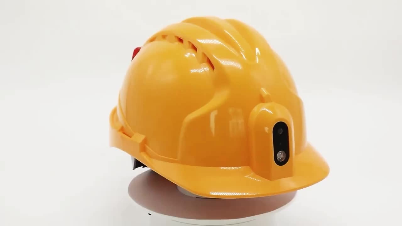Wholesale Custom Construction Hard Hats White Climbing Light 4g Wifi