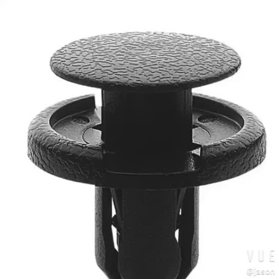 Pa66 Nylon Black Shield Retainer Clips Auto Plastic Fasteners Christmas