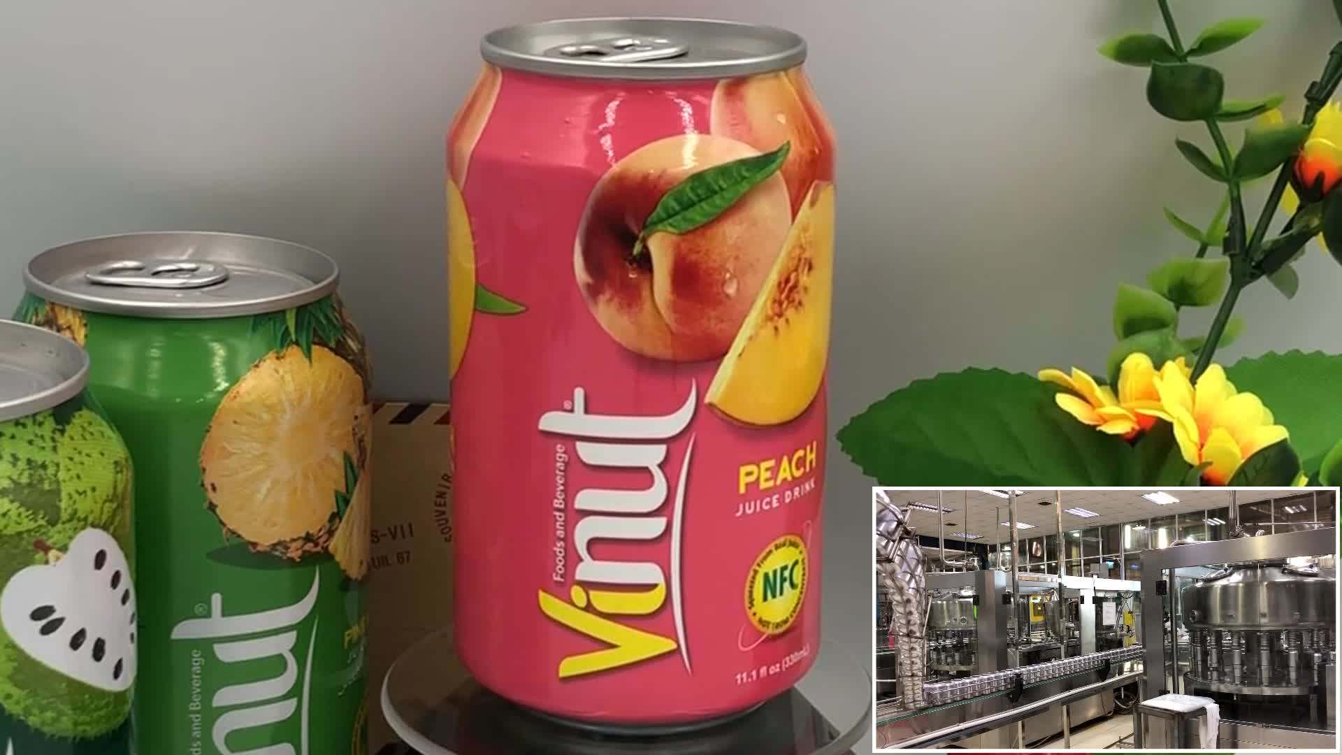 250ml Halal,Fda,Haccp,Iso,Kosher Canned Peach Pure Juice Drink