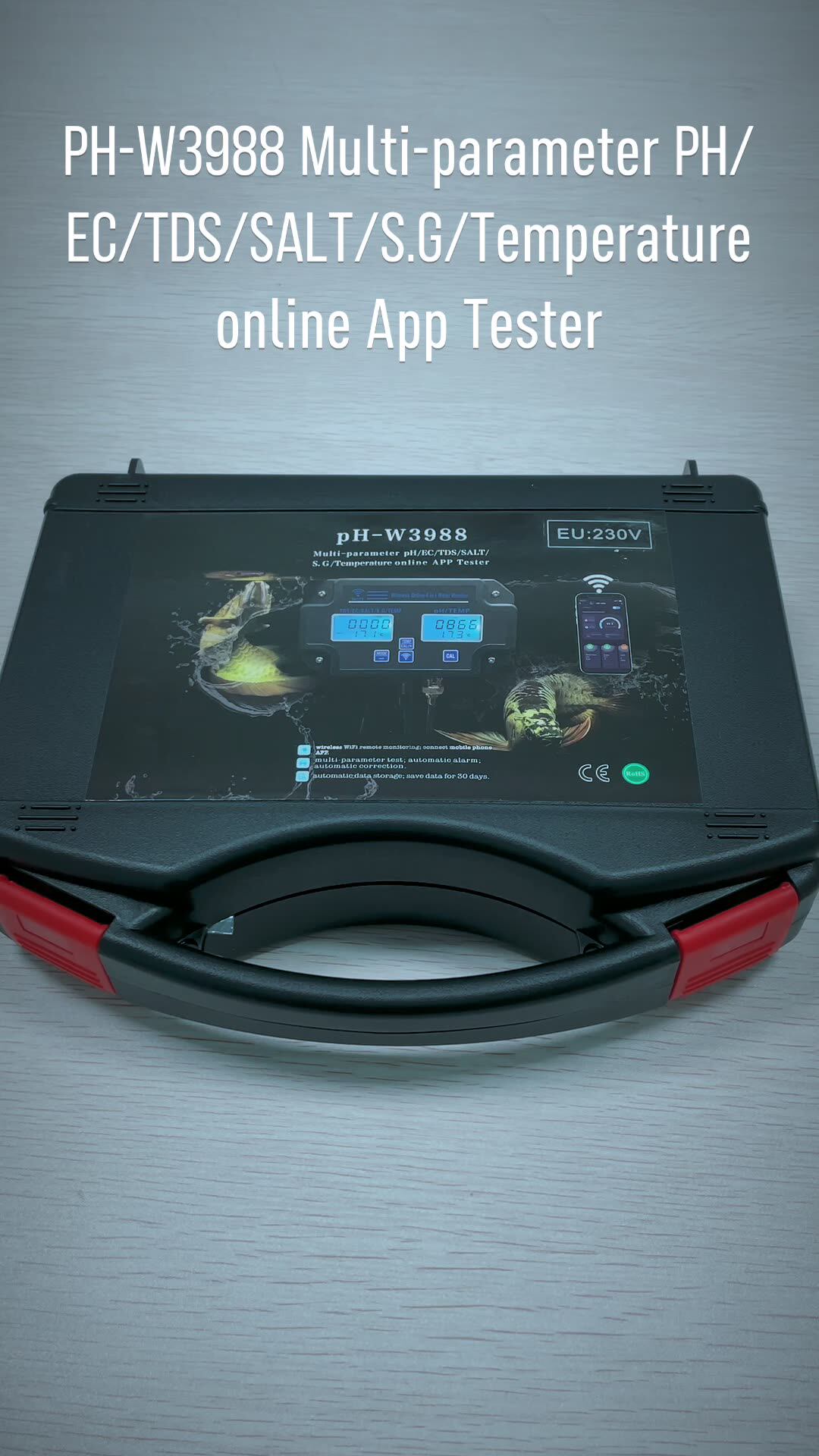 Wifi Digital Wireless Ph Tds Ec Temp Salt S G 6 In 1 Ph Monitor Ph Meter Buy Ph Ec Controler