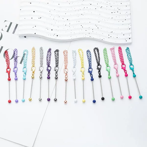 DIY Mini Beaded Keychain Creative Personality Bag Pendant Keychain New Candy Color Keychain Wholesale