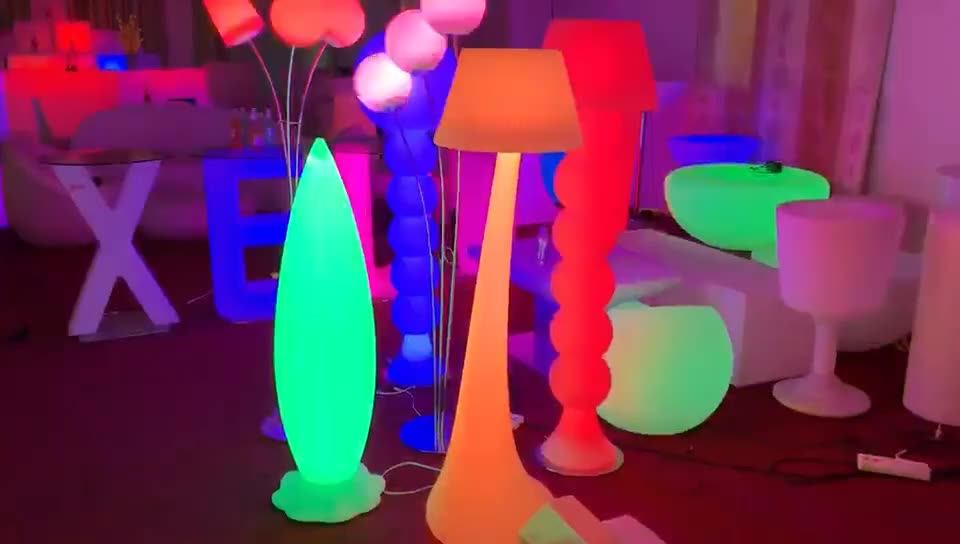 Colorful Bamboo Pole Floor Lamp Decoration Commercial Bar Scale Roll