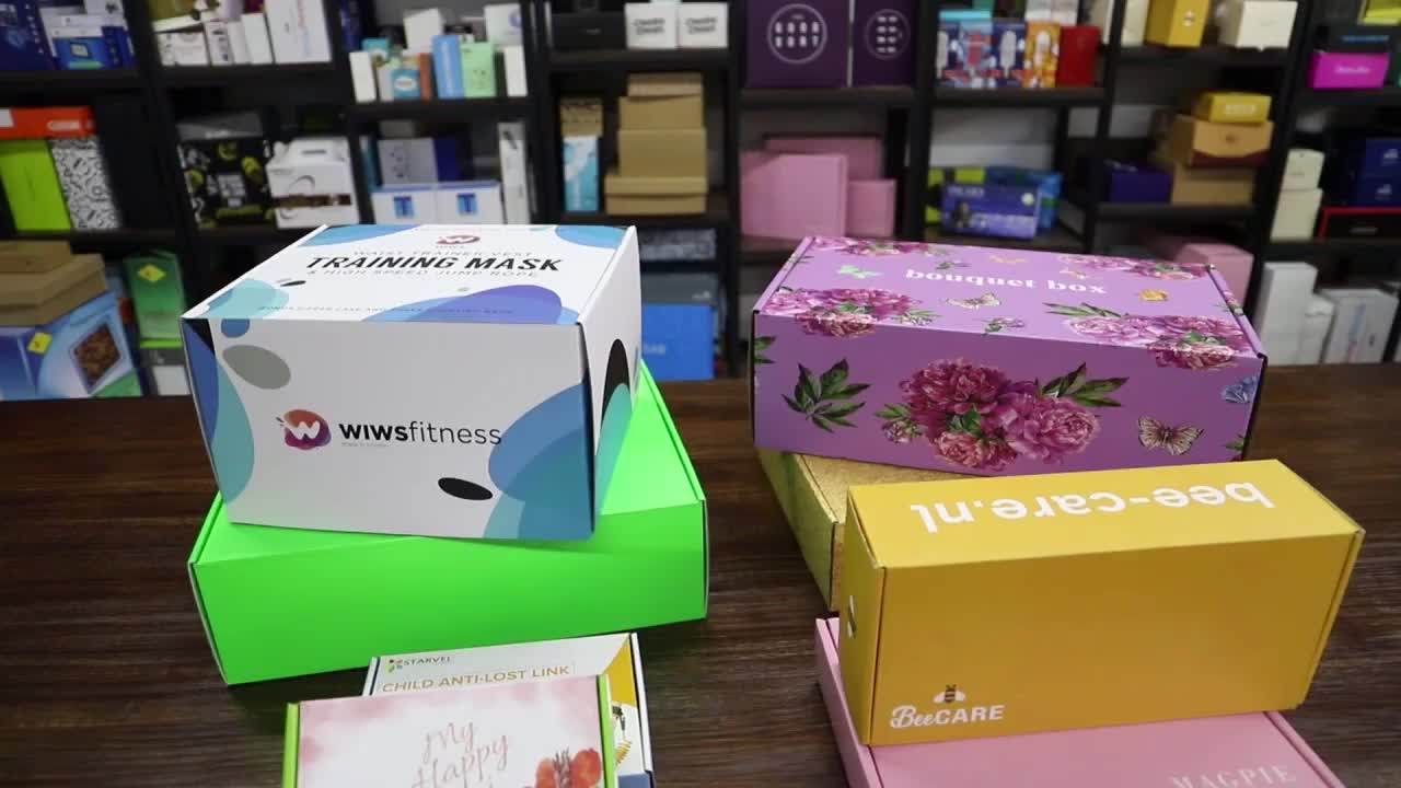 Cardboard Box Packaging Plain Kraft Paper Shipping Box For Clothes