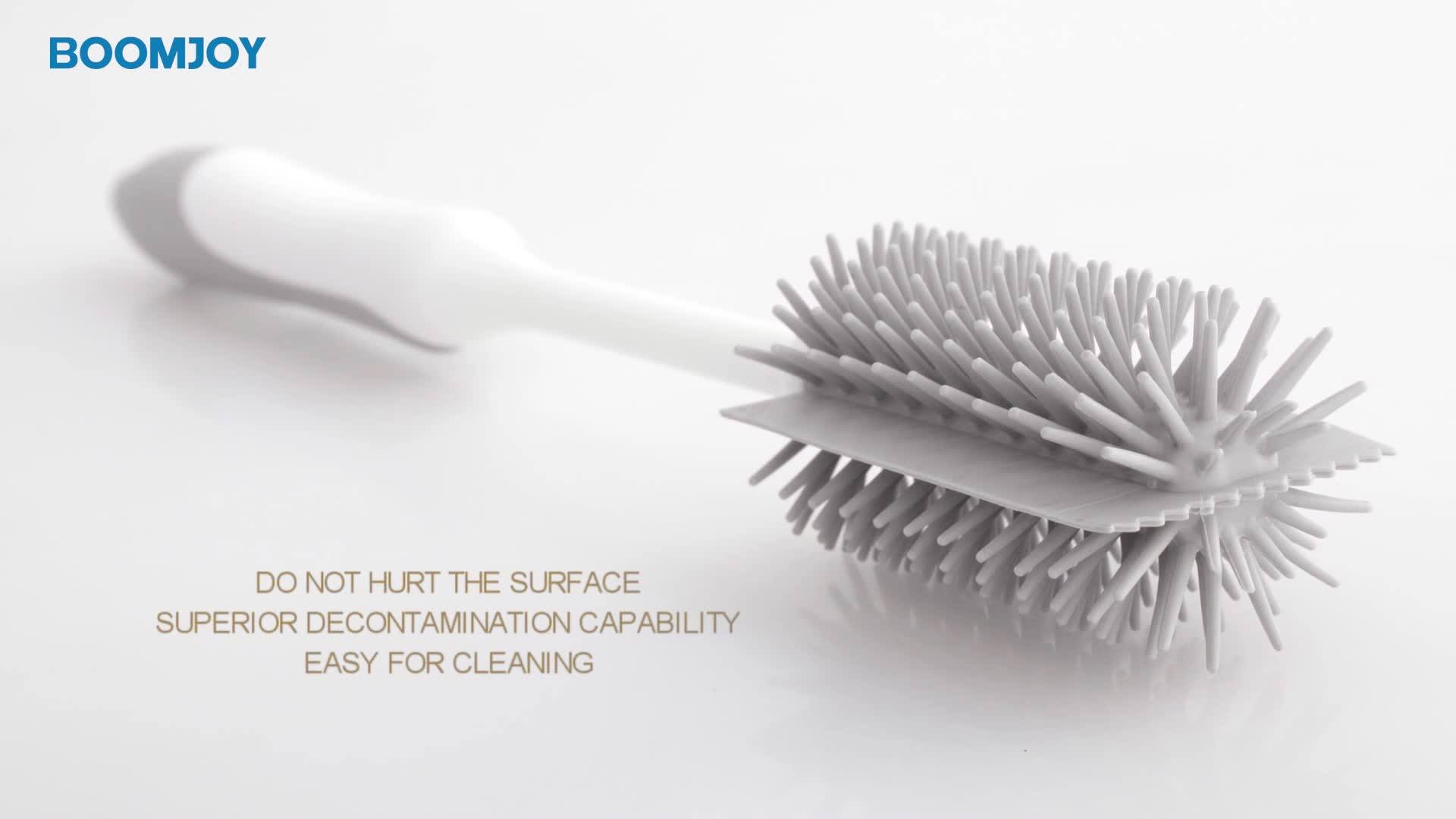 Boomjoy Q3 Tpr Brush Head Glass Wine Cup Deep Bottle Rubber Bristle