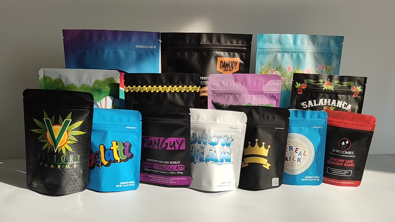 Custom Plastic Bags No Minimum Aluminum Foil Bag Food Biltong Packaging