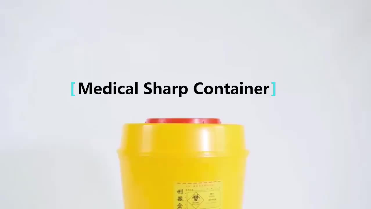 8l Sharps Container Sharp Box Medical Waste Container With Insert Cover