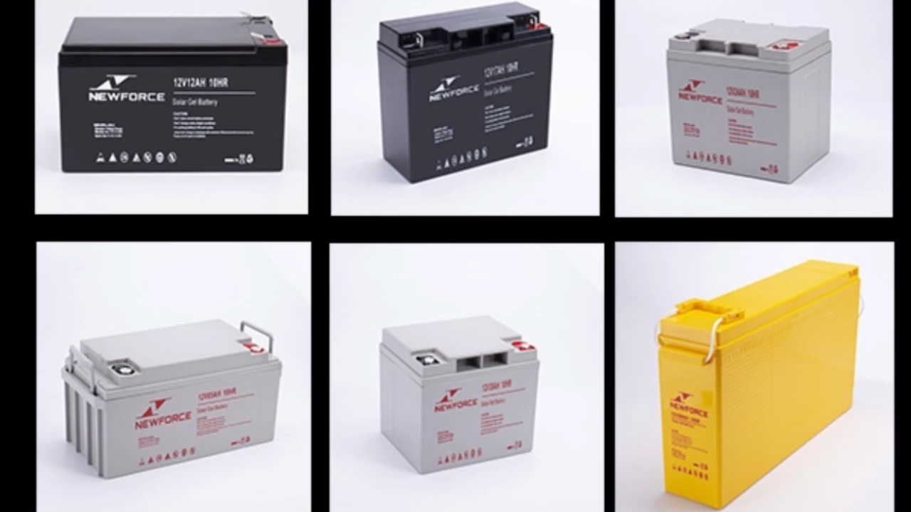 12v 100ah 200ah Front Terminal Gel Slim Battery Long Life Agm Battery