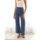 Europe and the United States hot sale 2025 cross-border spring ladies fashion casual retro loose straight jeans 8930