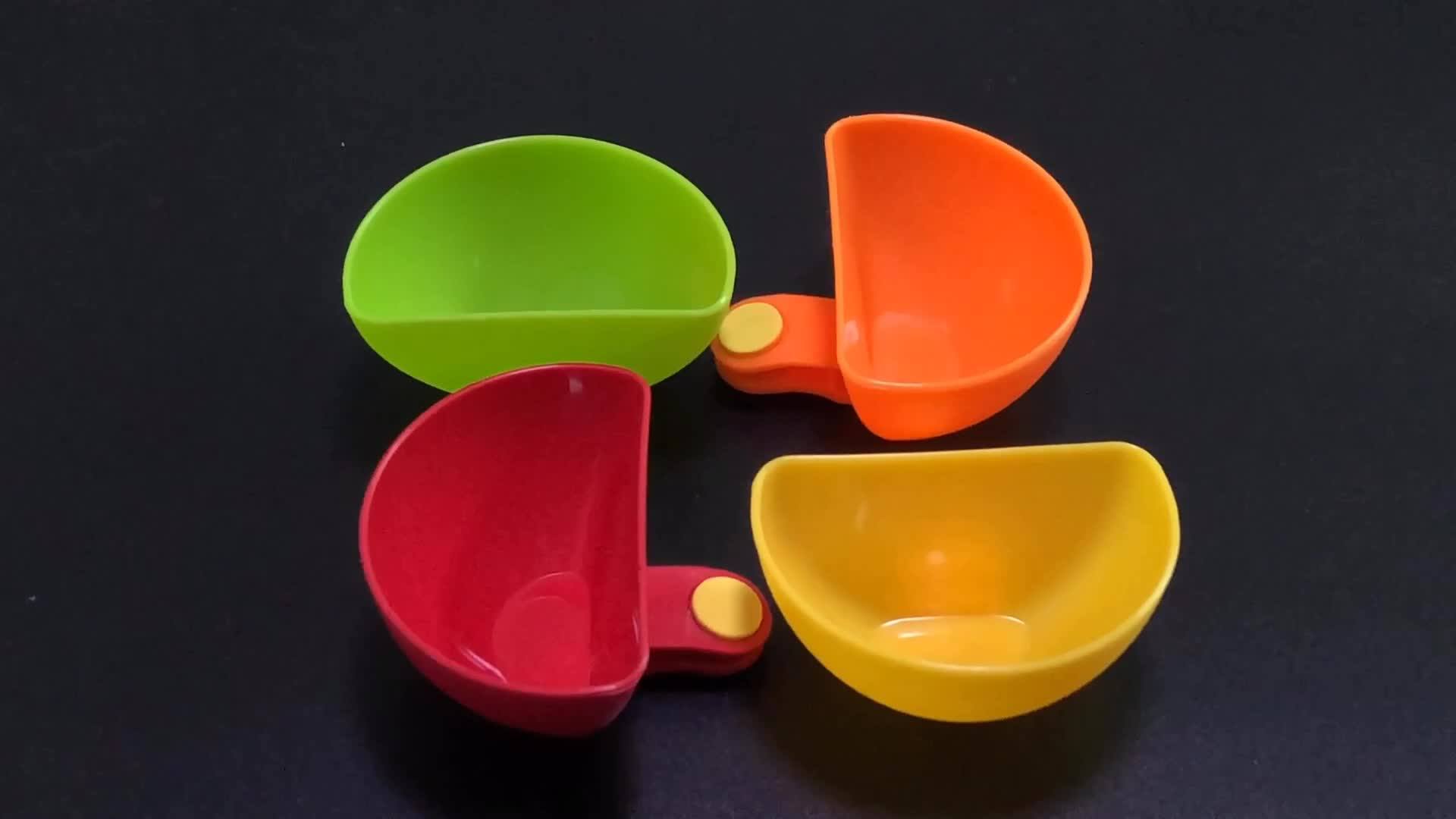 Dip Clips(set Of 4) Colorful Plate Grab Clipon Dip Holders Tomato