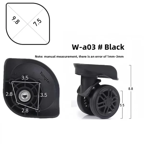Trolley Suitcase Replacement Wheel Suitcase Conversion Wheel Repair Wheel Suitcase Caster Wheel Factory Direct Sale