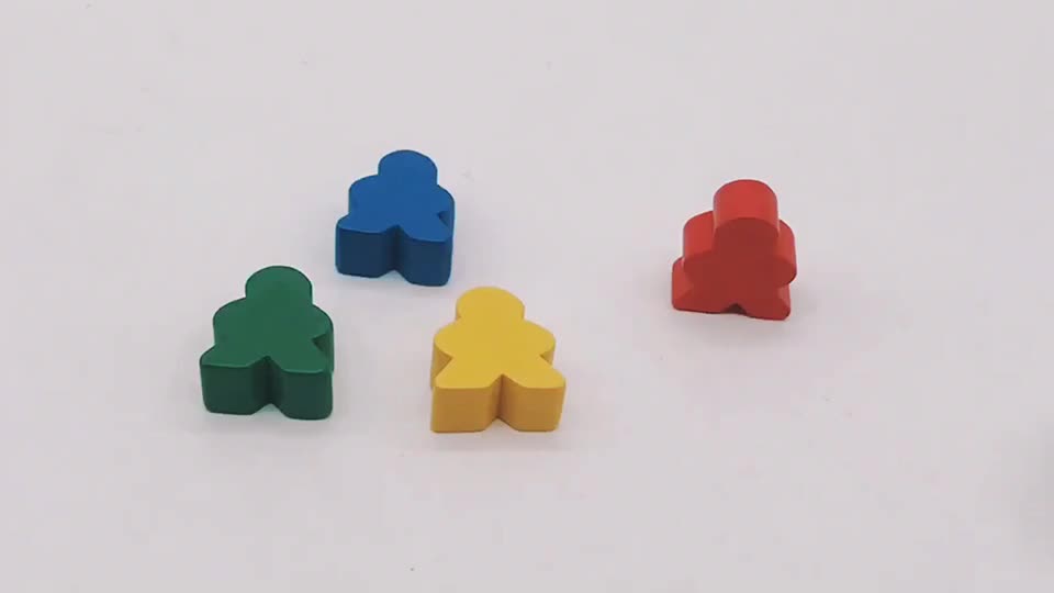 Full 16mm 50pcs Assorted Wooden Meeples For Board Game Buy Wooden