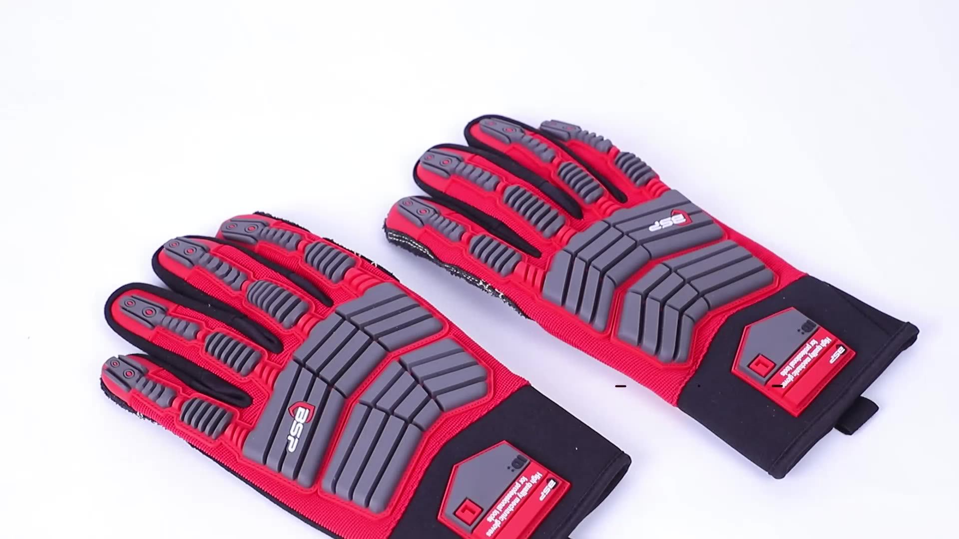 Bsp High Anti Impact Gloves Oilfield Working Cotton Palm Waterproof