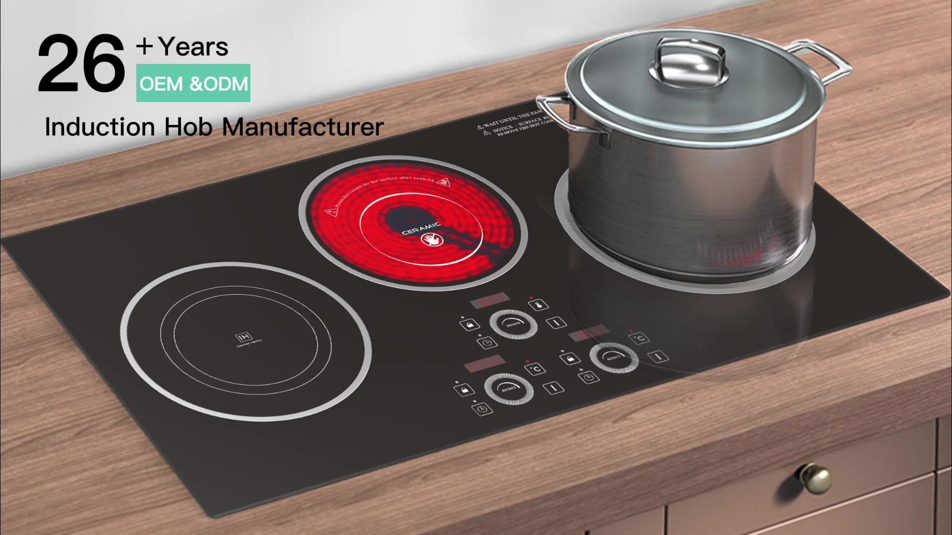 Commercial Stove Wok Electric Infrared 3500w 3 Burner Induction Hob Builtin Induction Cooker