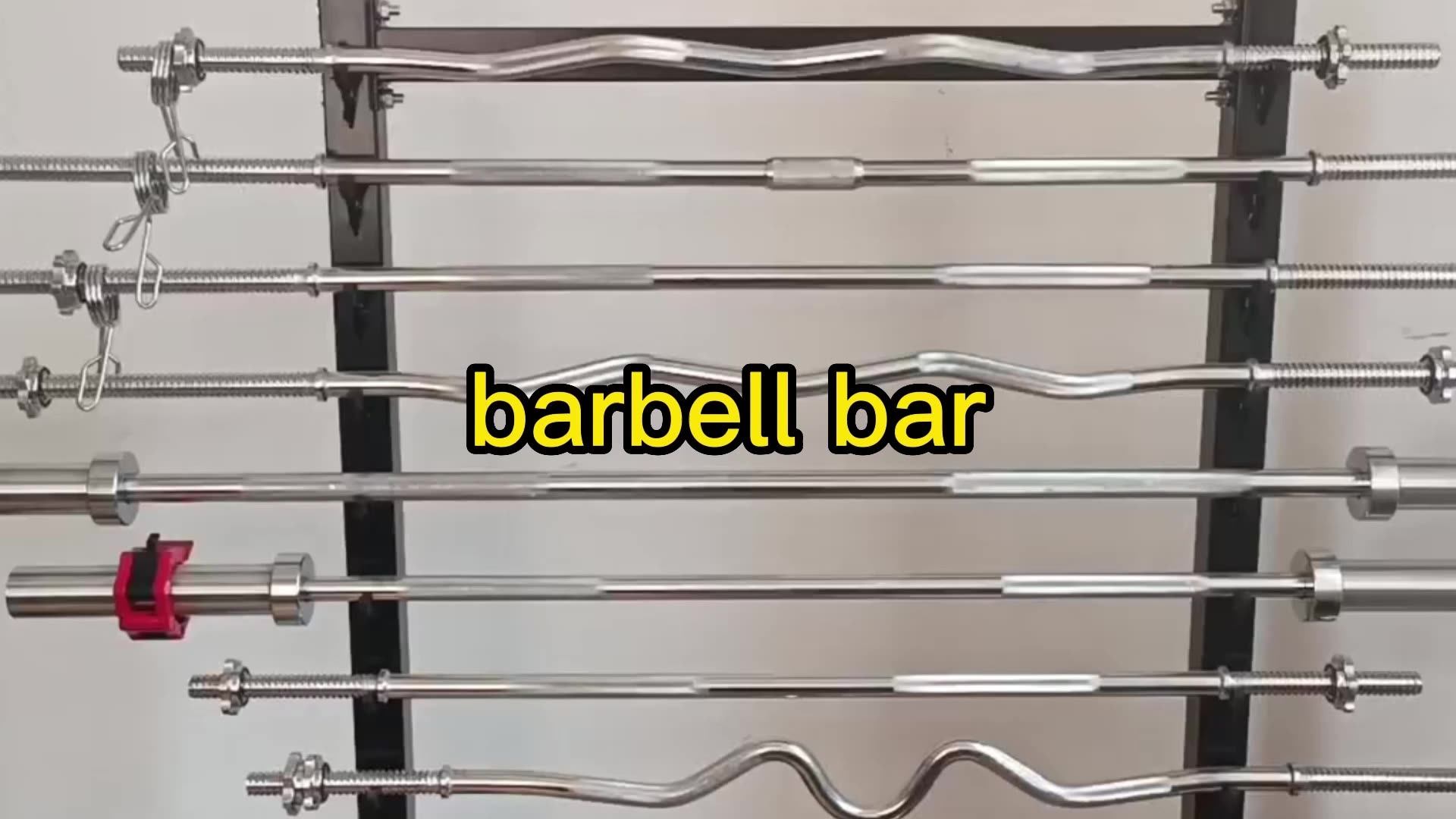 Custom Chromed Powerlifting Bar Gym Fitness Equipment Free Weights Bars