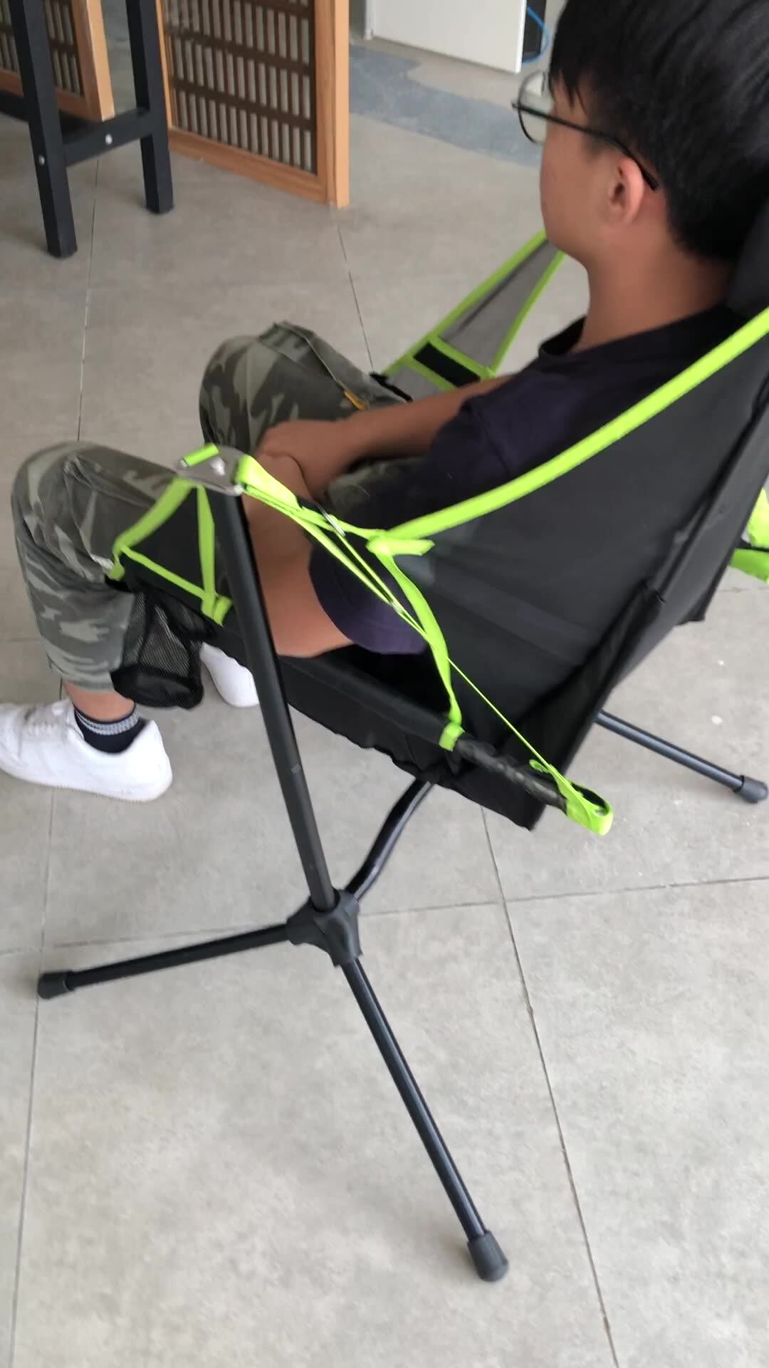 Luxury Camp Comfortable Rocking Reclining Chair For Stylish Camping