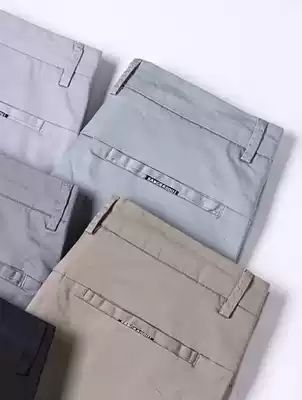 Casual pants men's summer thin Korean version of the trend all-match slim straight tube tide brand elastic cotton business long pants men
