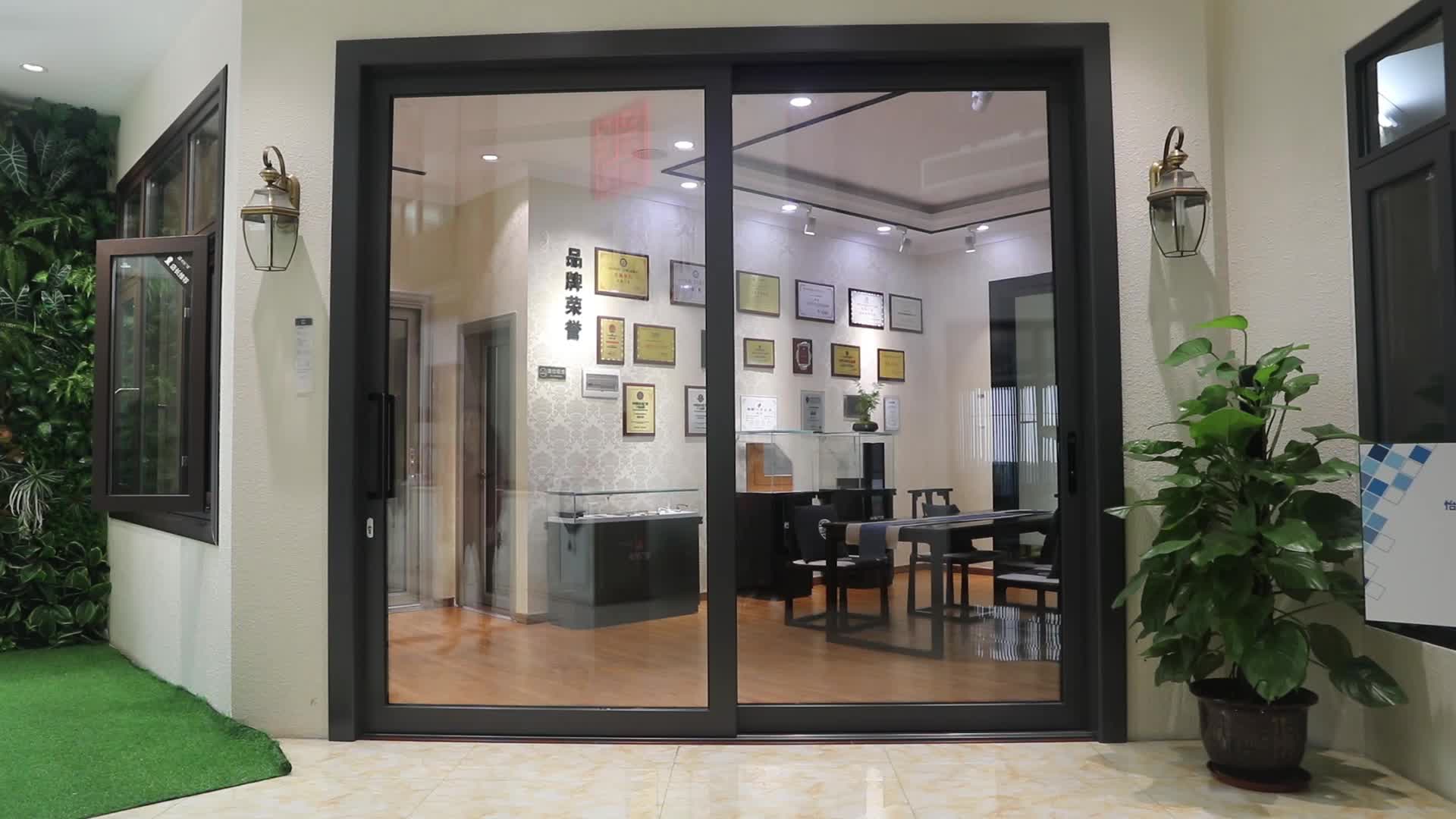 American Standard Wood Color Double Glass Aluminum Sliding Door And Windows Buy Aluminum