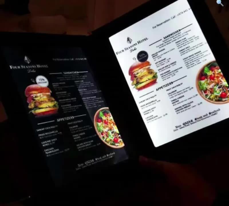 Backlit Menu Holder Restaurant Led Menu Holder Illuminated Menu