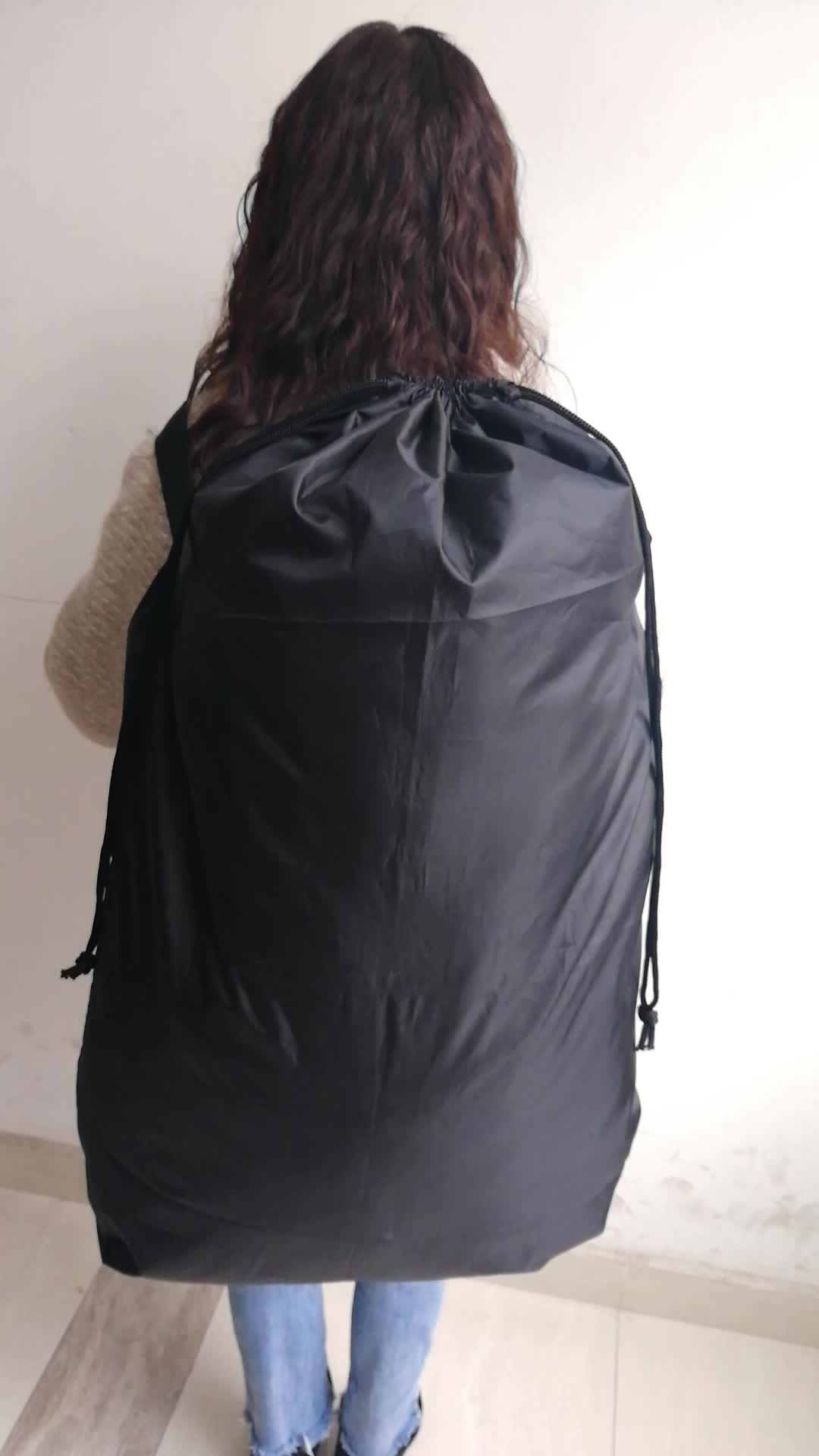 Heavy Duty Personalized Durable Drawstring Backpack Laundry Bags For
