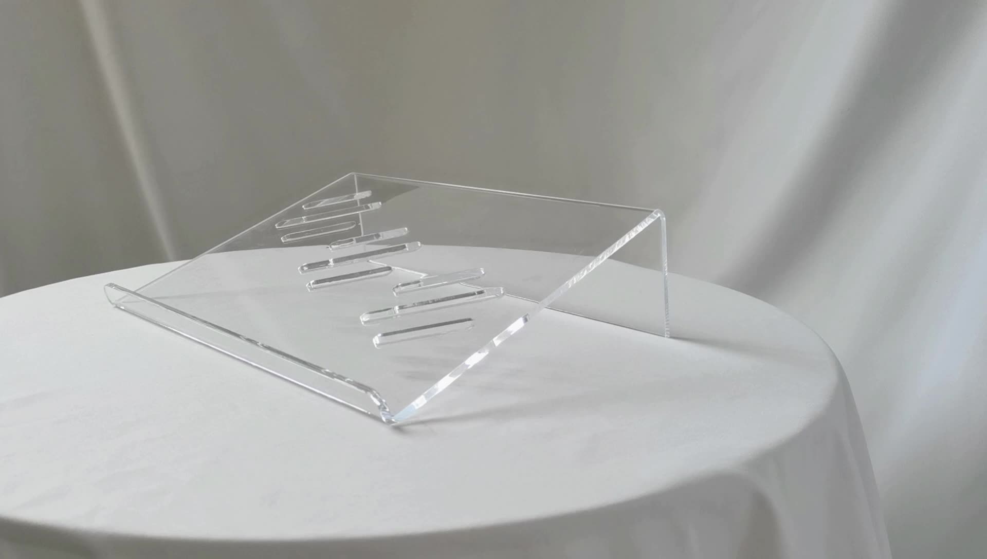 Customized Acrylic Computer Desk Stand Plastic Clear Laptop Display Rack For Office Buy