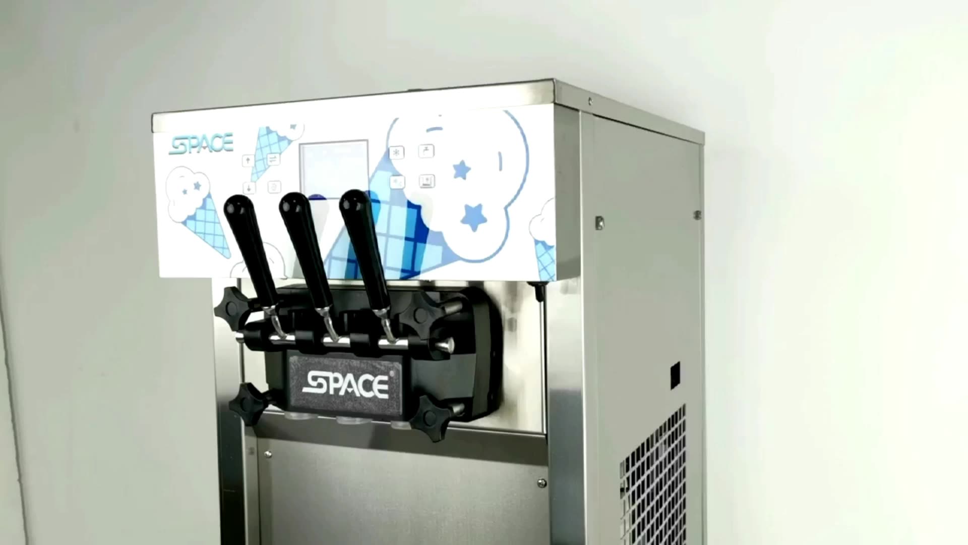 Three Flavors Soft Serve Machine Mini Soft Serve Ice Cream Machine With