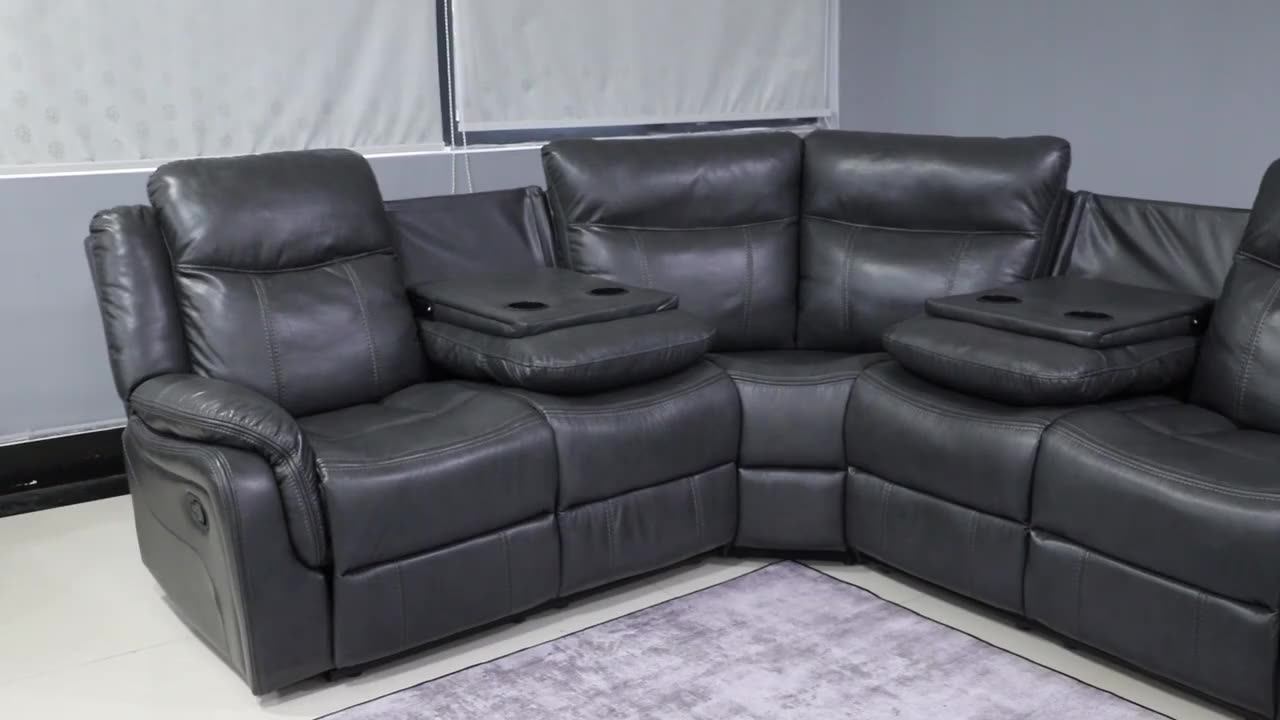 New Fashion Sofa Cover L Shape Leather And Fabric Sofa For Living Room