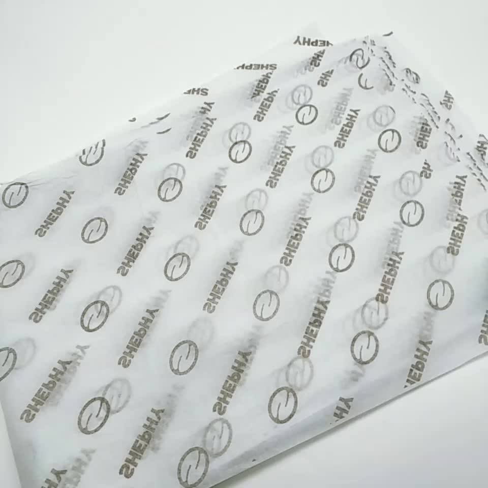 Custom Printed 17gsm Recyclable Soft Gift Wrapping Tissue Paper For