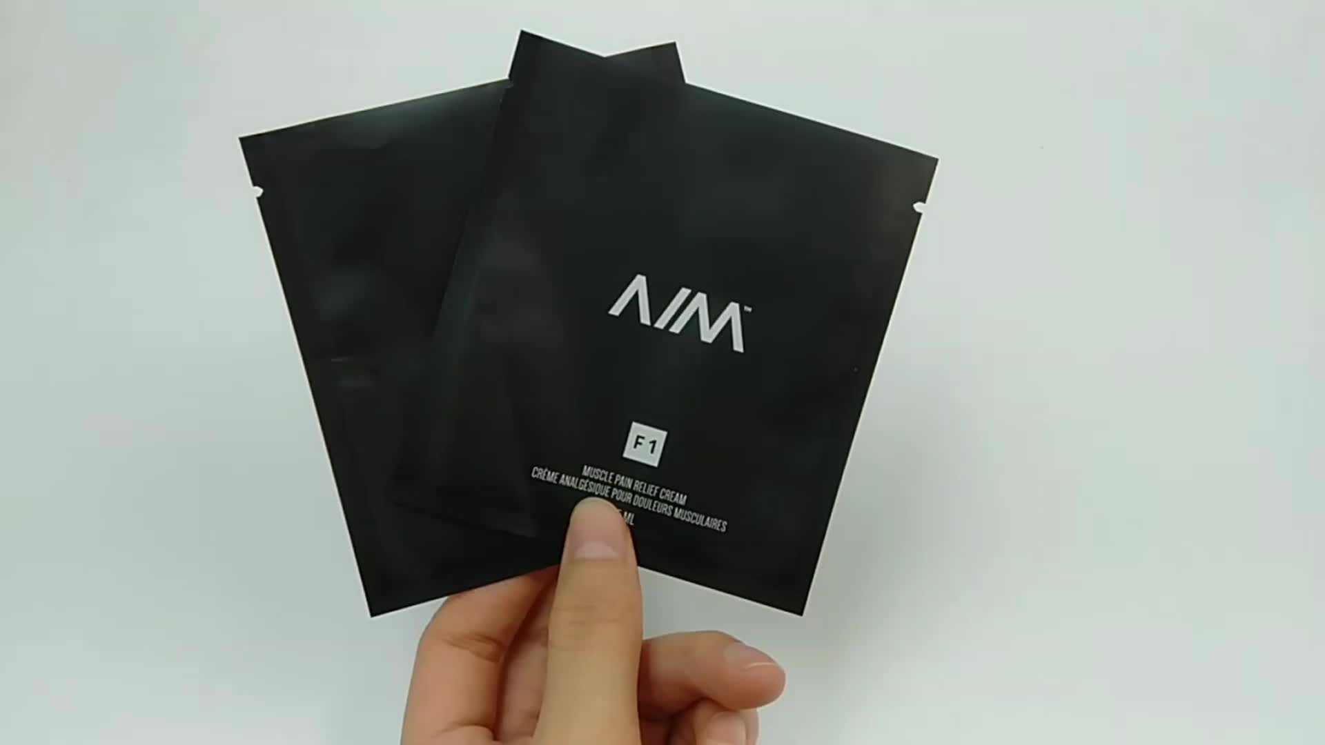 Small Coffee Sachet Empty Tea Sachet Bag Three Side Seal Bag Matte