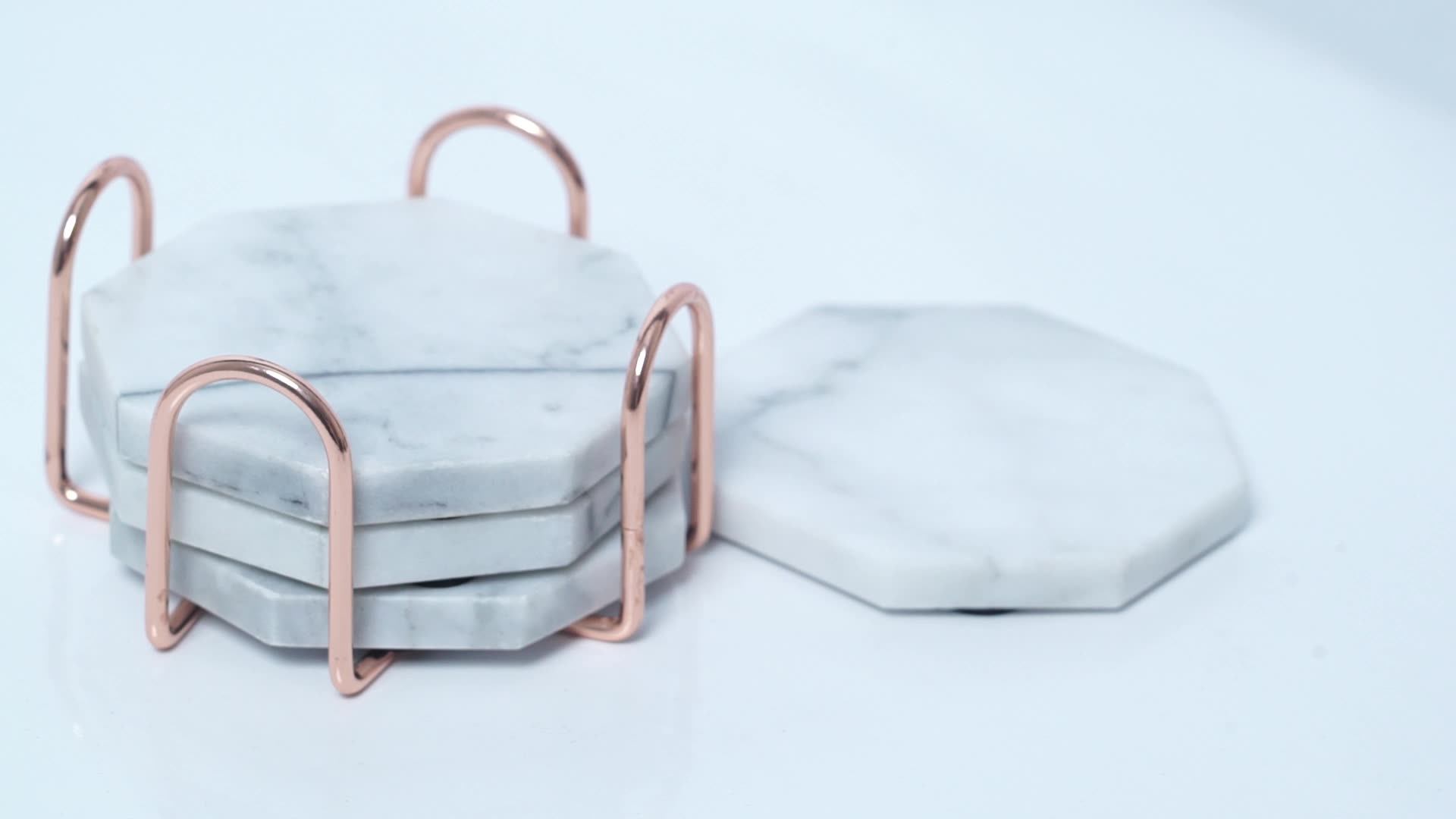 Wholesale Amrvelous Marble Stone Coasters Set For Drinks Home Decor For