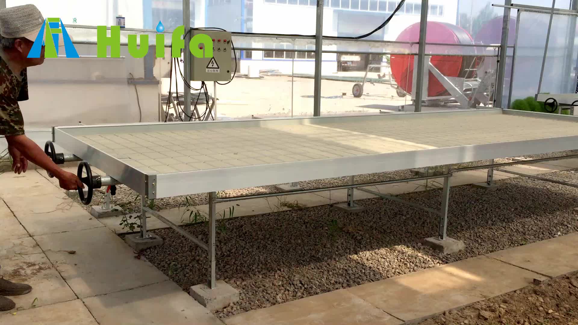 Greenhouse Kits Rolling Bench Growing Tables For Commercial Plants