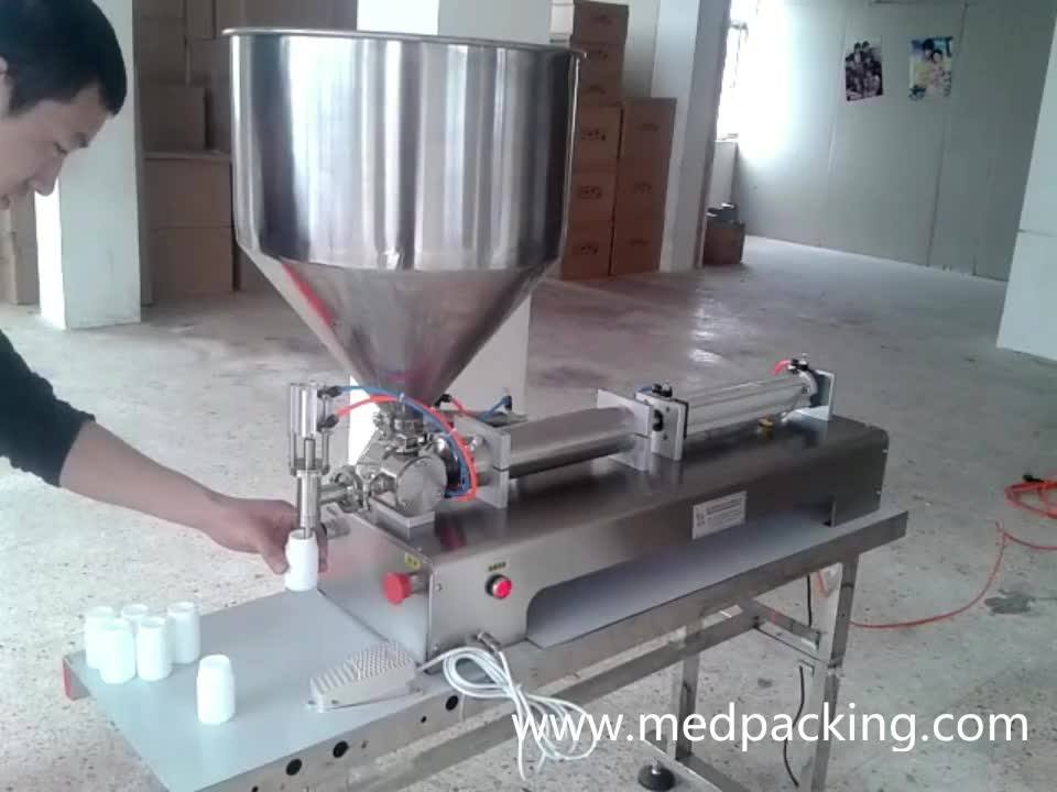 50500ml Semiauto Table Top Pneumatic Oil Filling Machine Cream Honey